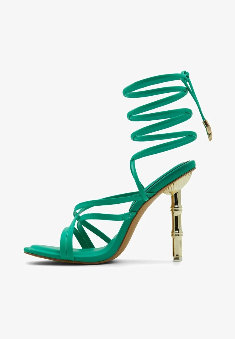 Aldo STRAPPY BAMBA - High Heel Sandalette - Dark Green 1 Aldo STRAPPY BAMBA - High Heel Sandalette - Dark Green