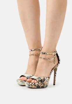 Aldo PRISILLA FLOAM - High Heel Sandalette - Black/multi-coloured