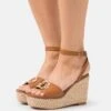 Aldo CARRABRIRIA MARSHMALLOW - High Heel Sandalette - Medium Brown