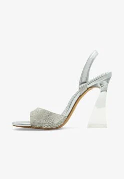 Aldo SLING BACK GIENNA - High Heel Sandalette - Silver