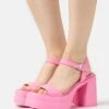 Aldo High Heel Sandalette - Medium Pink