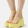 Aldo High Heel Sandalette - Medium Yellow